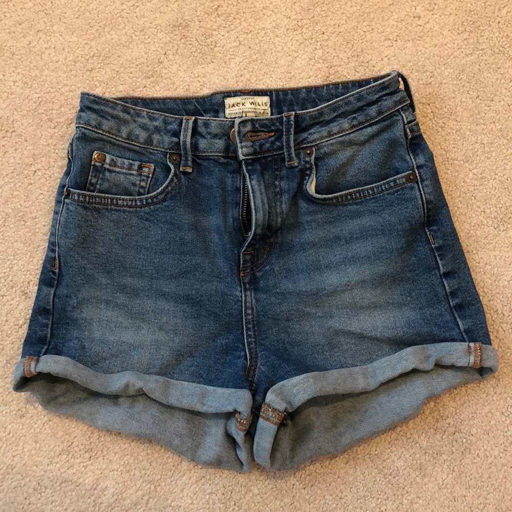 Jack Wills Jean shorts, size 4, high-waisted